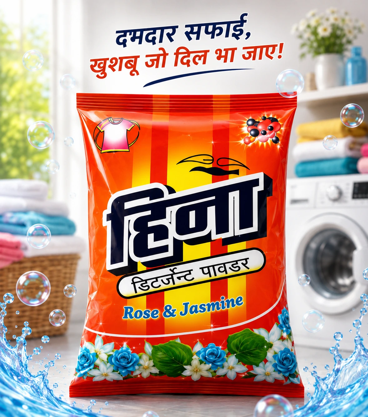 Heena Rose & Jasmine Detergent Powder Heena Rose & Jasmine Detergent Powder