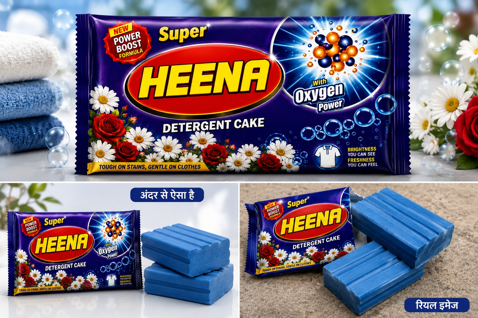 HEENA Super Oxygen Power Detergent Cake HEENA Super Oxygen Power Detergent Cake