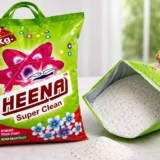 HEENA Super Clean Detergent Powder 5 Kg Family Pack with Powerful Cleaning Action